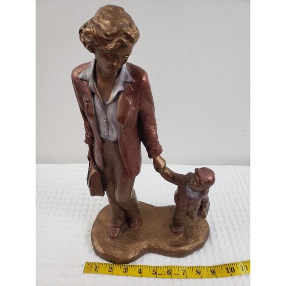 (J5) Austin Productions Alice Heath “Mommy & Me” Multi Bronze Finish Signed ‘93 - Picture 5 of 8